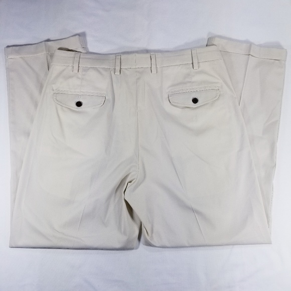 Orvis Khaki biege pleated pants - Cuffed - w34 - Picture 8 of 8